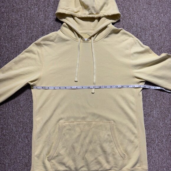 Reigning Champ Lightweight Terry Fleece Pullover Hoodie Yellow Medium - Picture 4 of 10